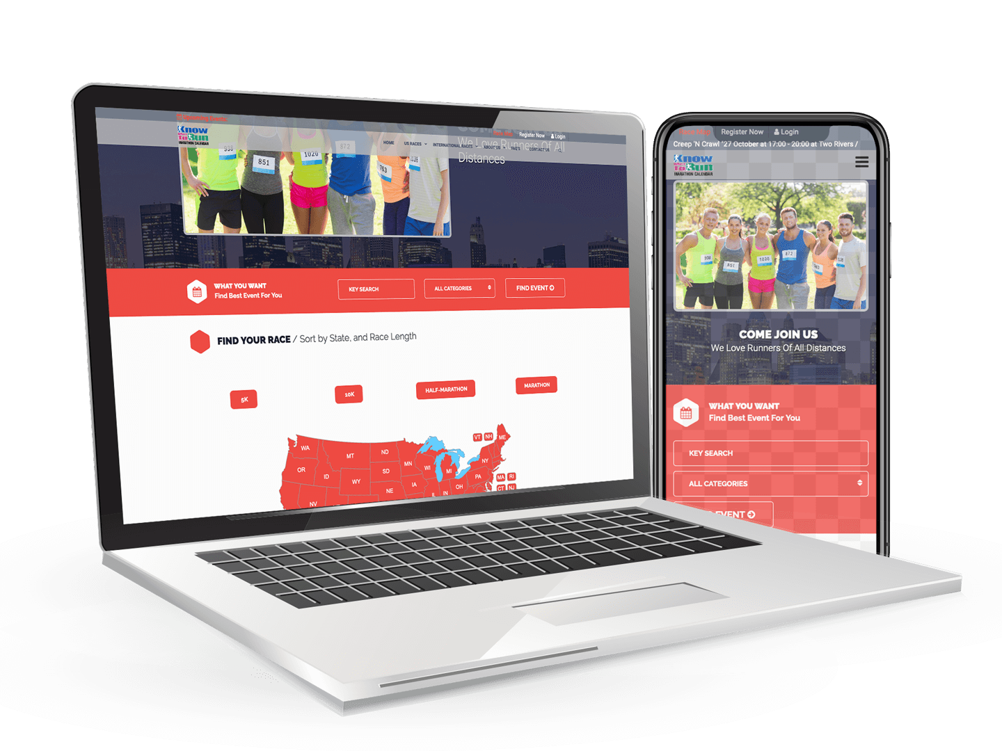 Marathon listing site to find marathons anywhere in the world complete with third party ticketing