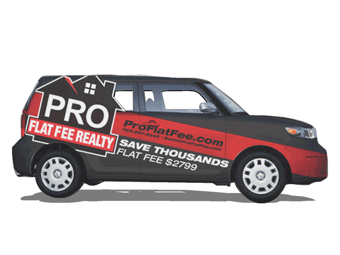 Full car wrap designed and implemented on car. Can still be seen driving the streets of MN